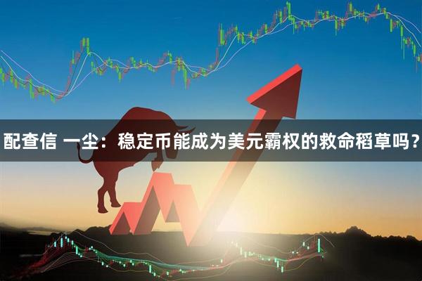 配查信 一尘：稳定币能成为美元霸权的救命稻草吗？