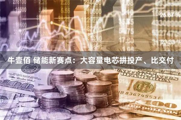牛壹佰 储能新赛点：大容量电芯拼投产、比交付